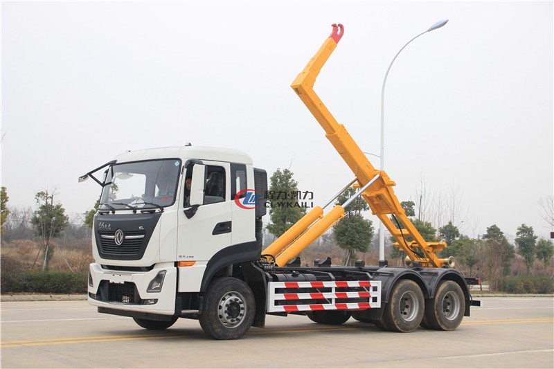 國六東風(fēng)天龍25噸勾臂垃圾車